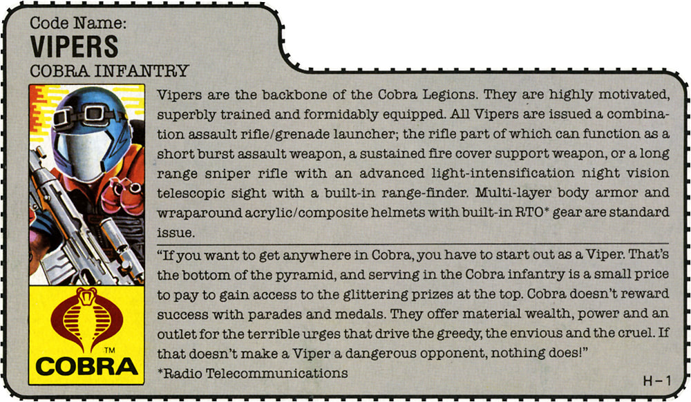 Vipers 3 3/4" G.I.Joe Action Figure