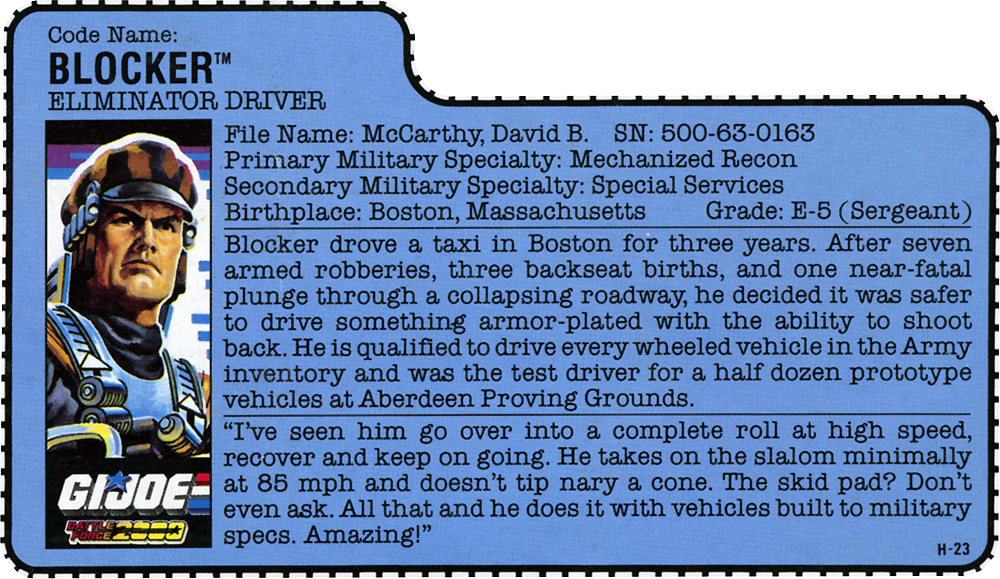 Blocker 3 3/4” G.I.Joe Action Figure