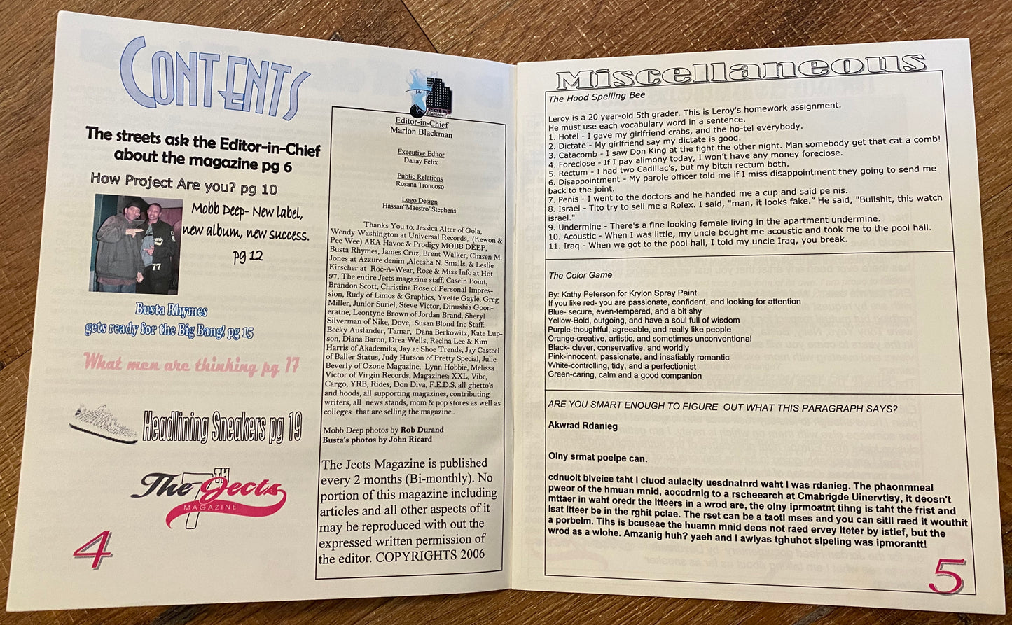 The Jects Magazine Issue 29 Mobb Deep - MoSneaks Shop Online