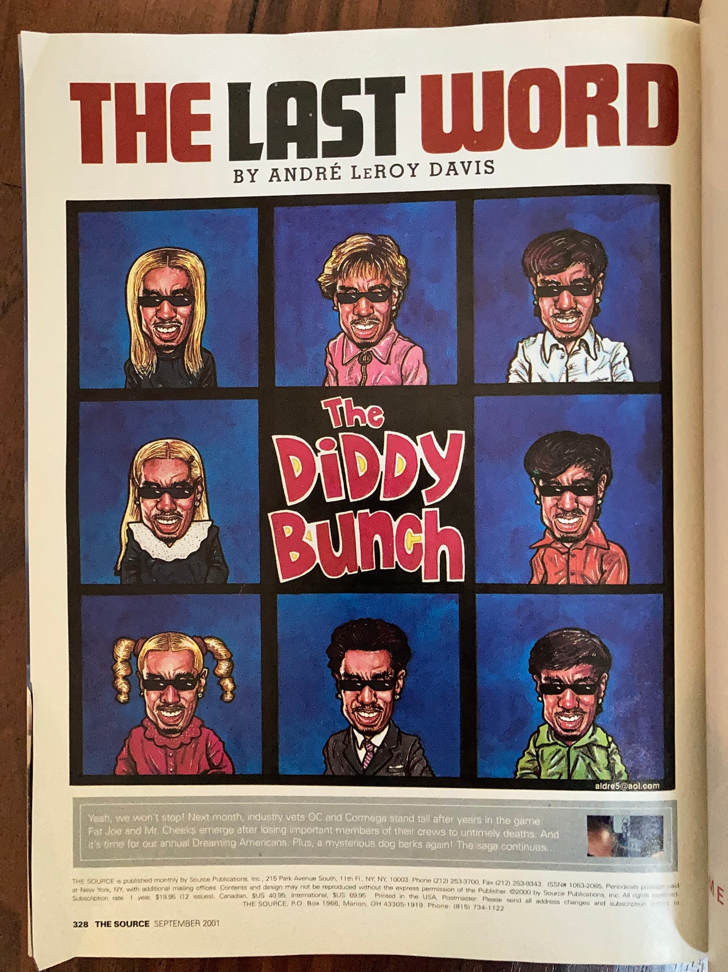 The Source Magazine September 2001 P. Diddy - MoSneaks Shop Online