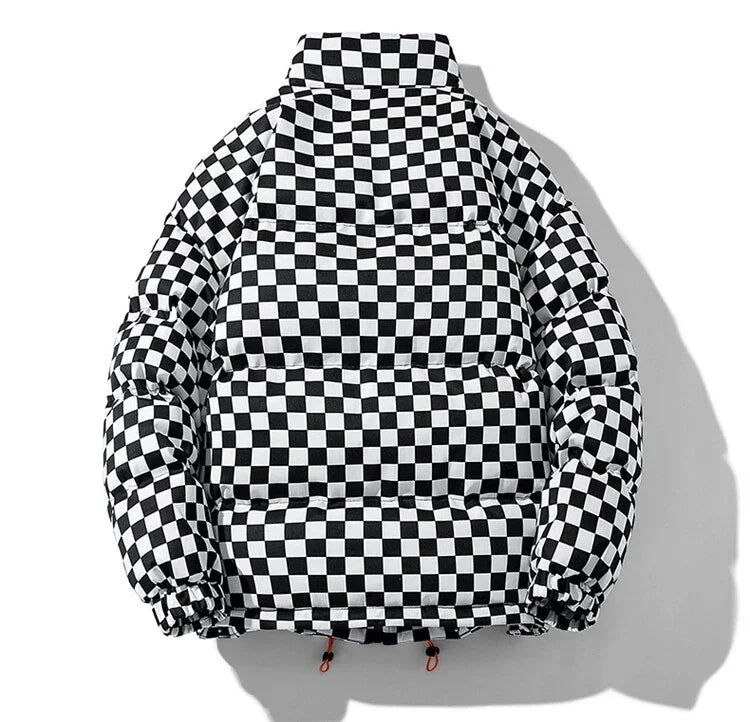 ReAl LiFe Checkerboard goose down coat Men