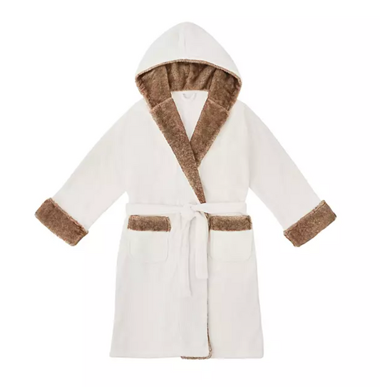 Luxury Adult Plush Robe White