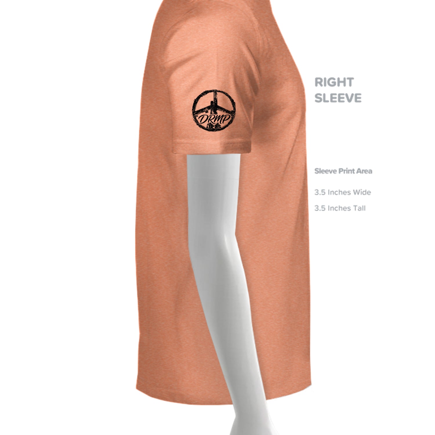 HEATHER ORANGE - G640 - SLEEVE_RIGHT
