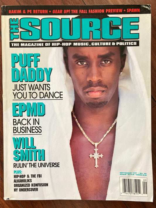 The Source Magazine September 1997 Puff Daddy - MoSneaks Shop Online