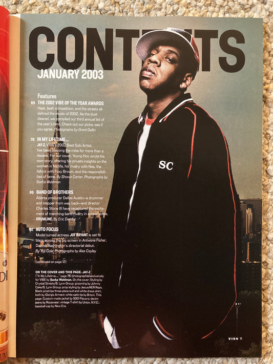 Vibe Magazine January 2003 Jay-Z - MoSneaks Shop Online